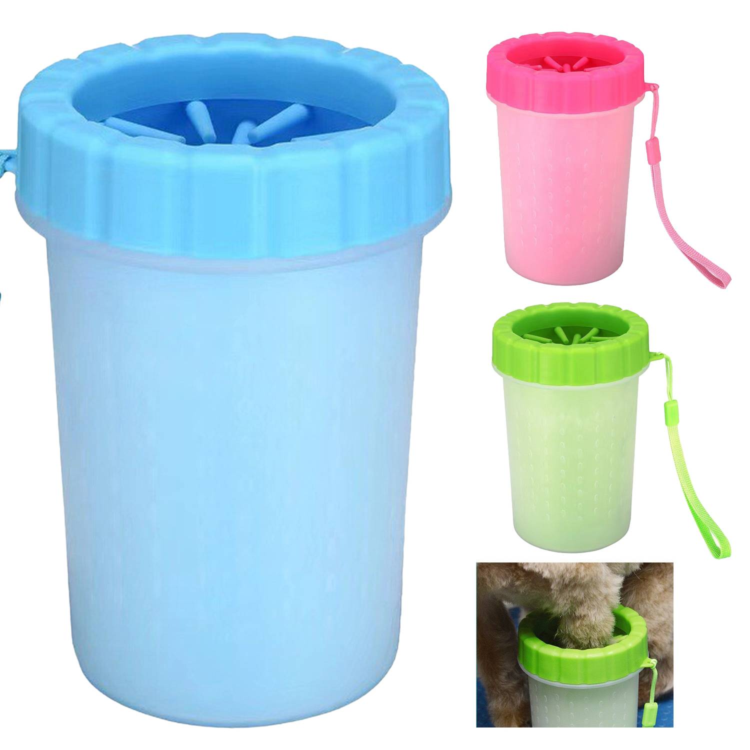 Silicone Brush Pet Paw Cleaning Cup 3