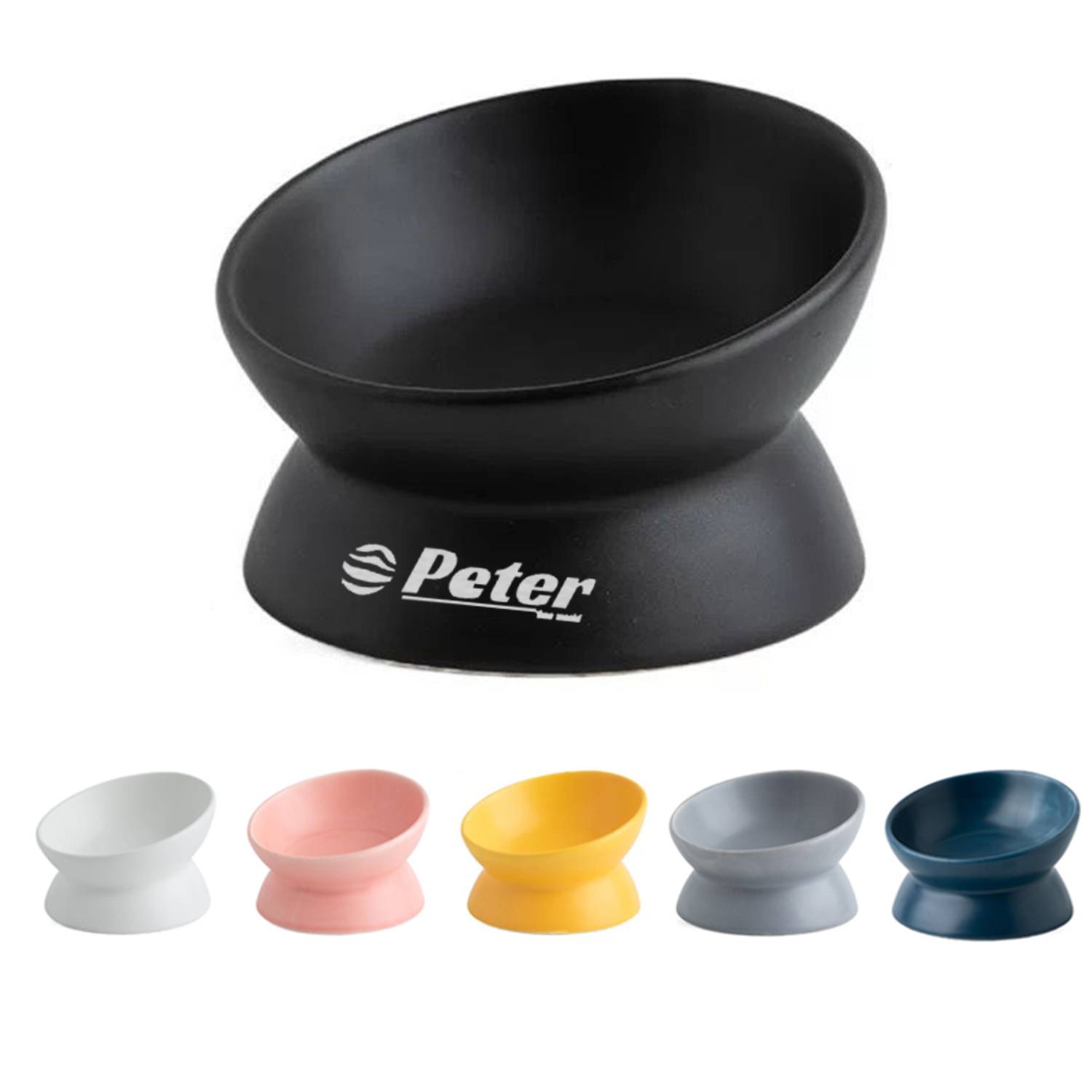 Raised Ceramic Pet Food Bowl 3