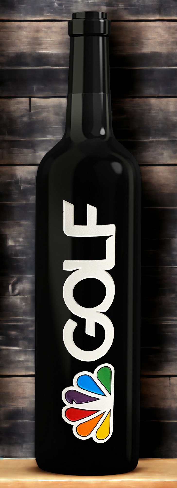 Deep Etched House Wine Bottle 2