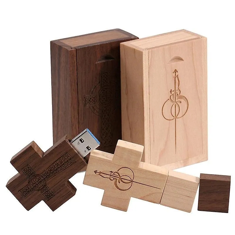 Wooden Cross USB Memory Stick 2