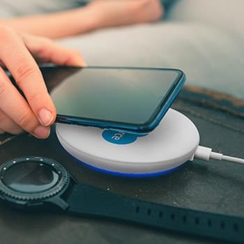 Azure 15-Watt Wireless Charger with Blue LED Base 1