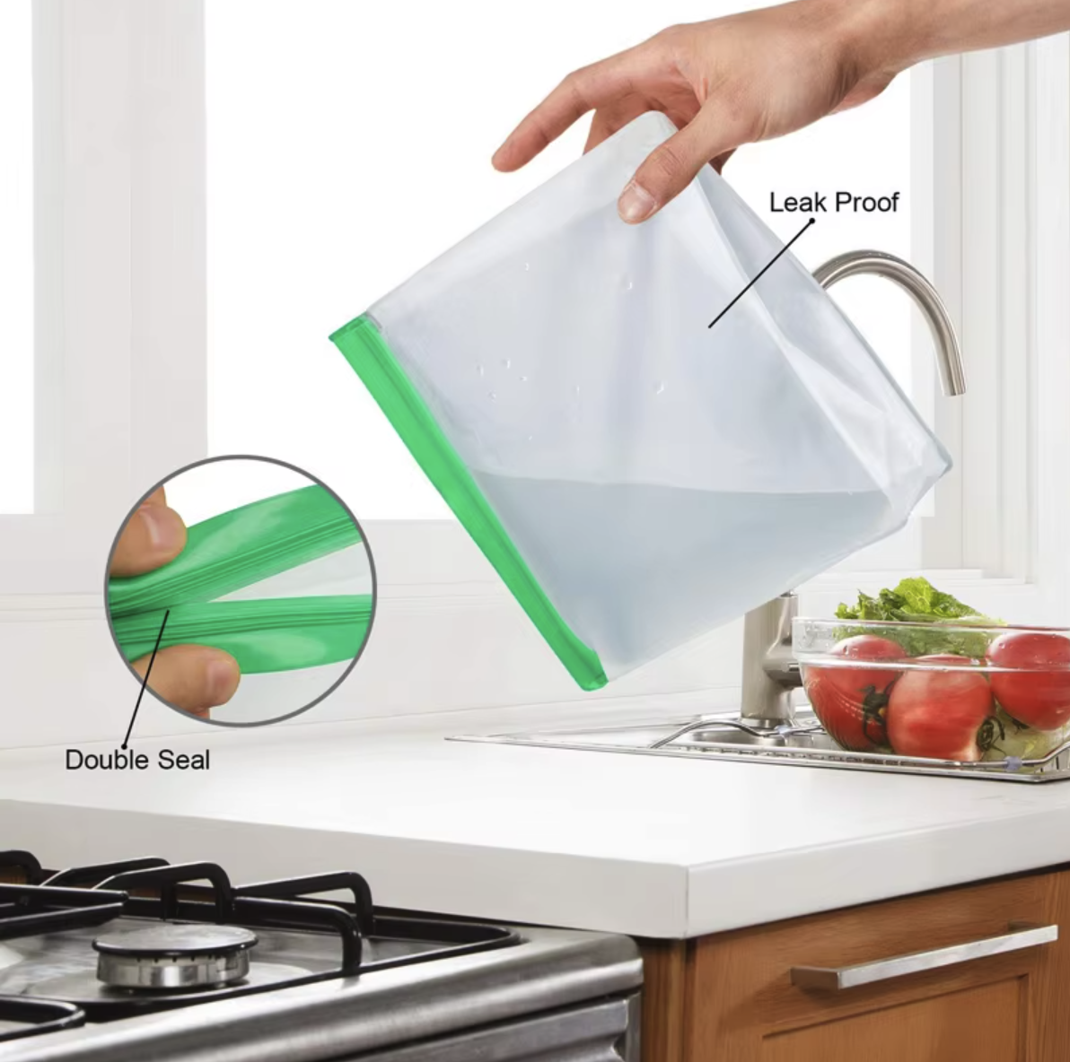 Reusable Food Storage Stand Bag 5