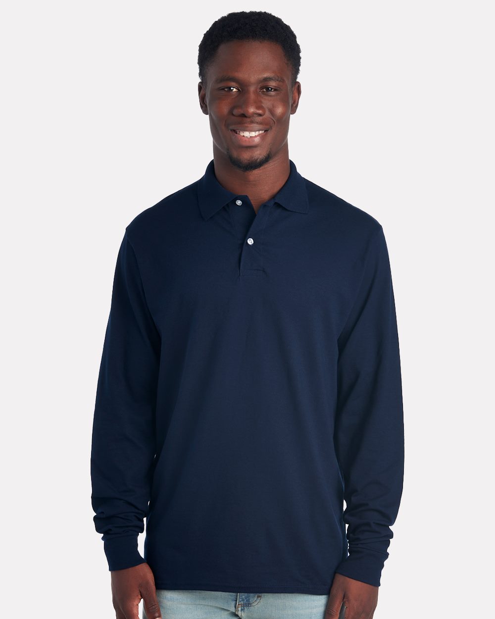 Dri-Power Long Sleeve Polo