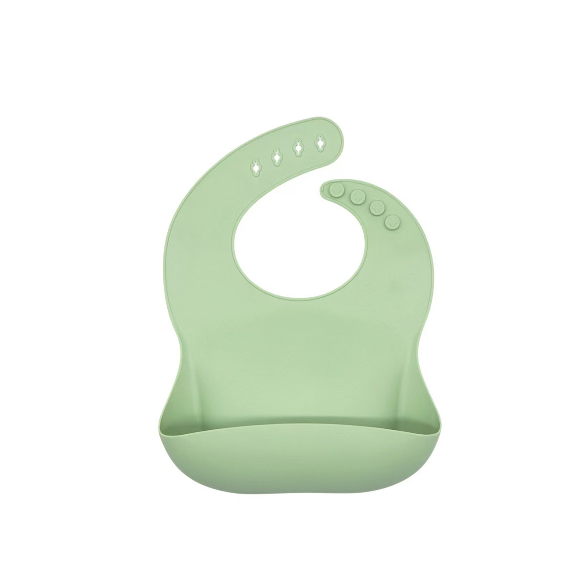 Silicone Baby Bib 12.8" x 9.5" With Food Catcher Pocket 4