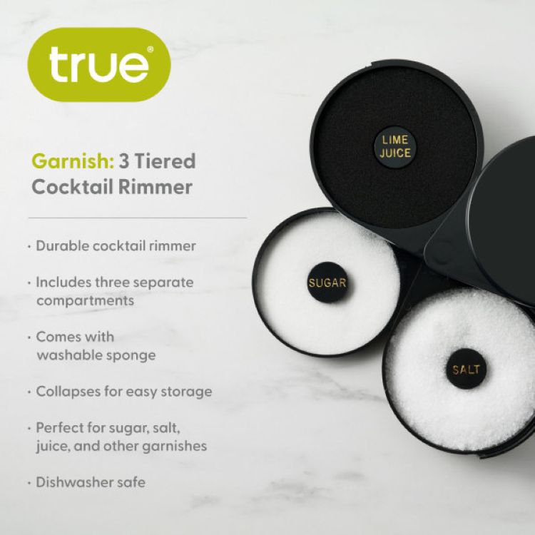 True® Garnish 3 Tiered Cocktail Rimmer 5