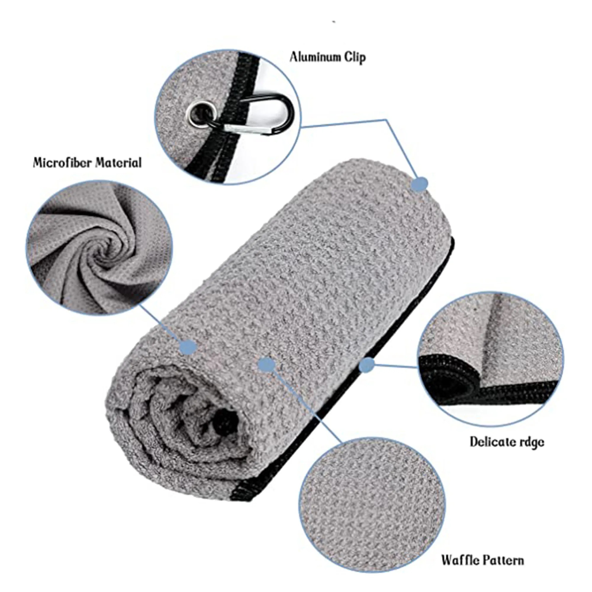 Golf Towel With Carabiner 5