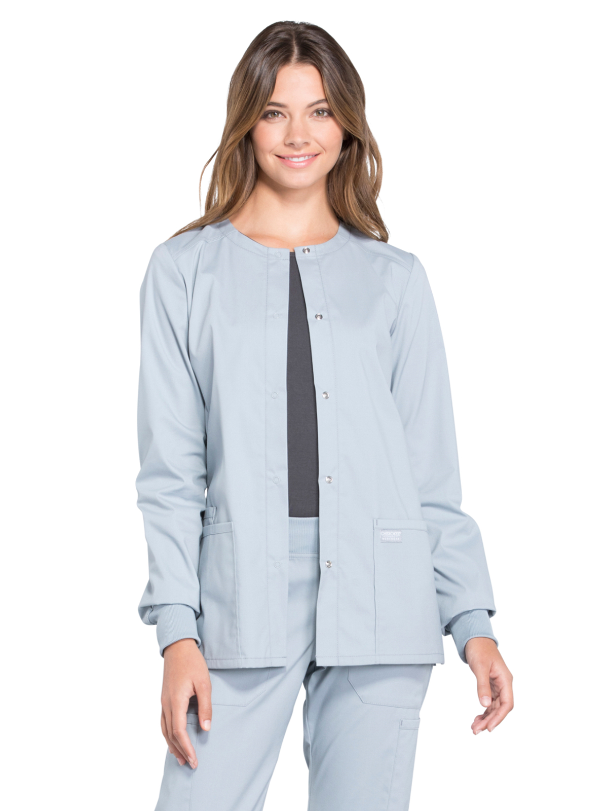 Cherokee - Workwear Professionals - Women's Snap Front Jacket 7