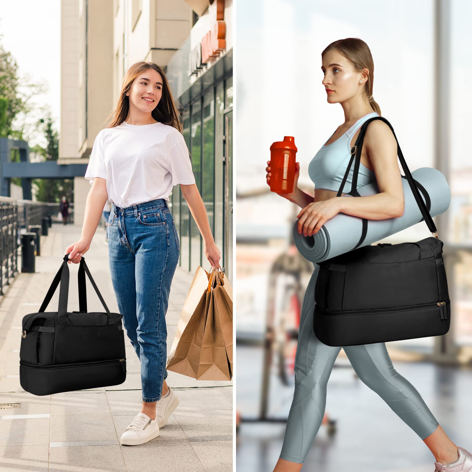 Gym Bag with USB Charging Port for Women 4