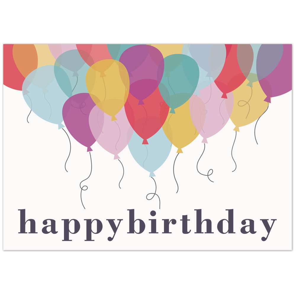 Colorful Balloons Birthday Card 4