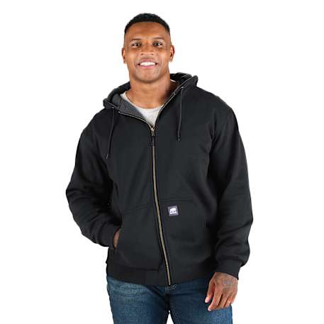 Berne Heritage Grid Fleece-Lined Zip Sweatshirt - Men's 40