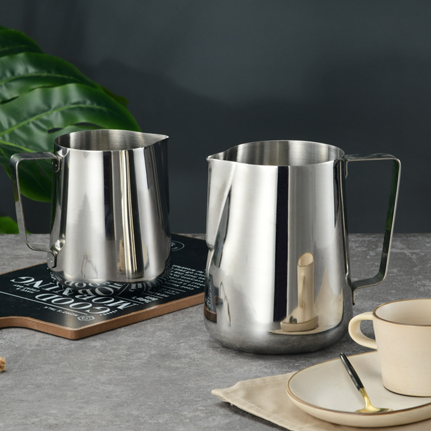12Oz Stainless Steel Pointed Spout Frother 4