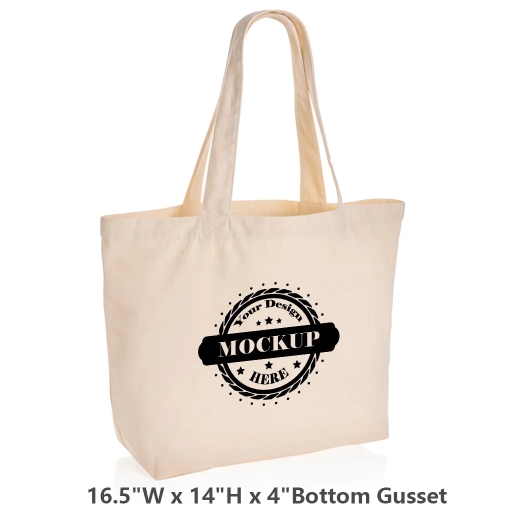 Cotton Canvas Tote, custom tote bag with logo imprint 2