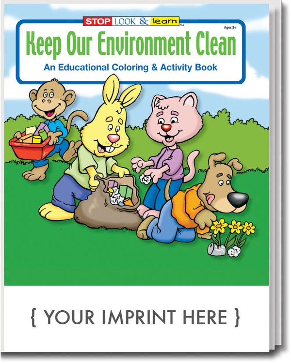 COLORING BOOK - Keep Our Environment Clean Coloring & Activity Book 3