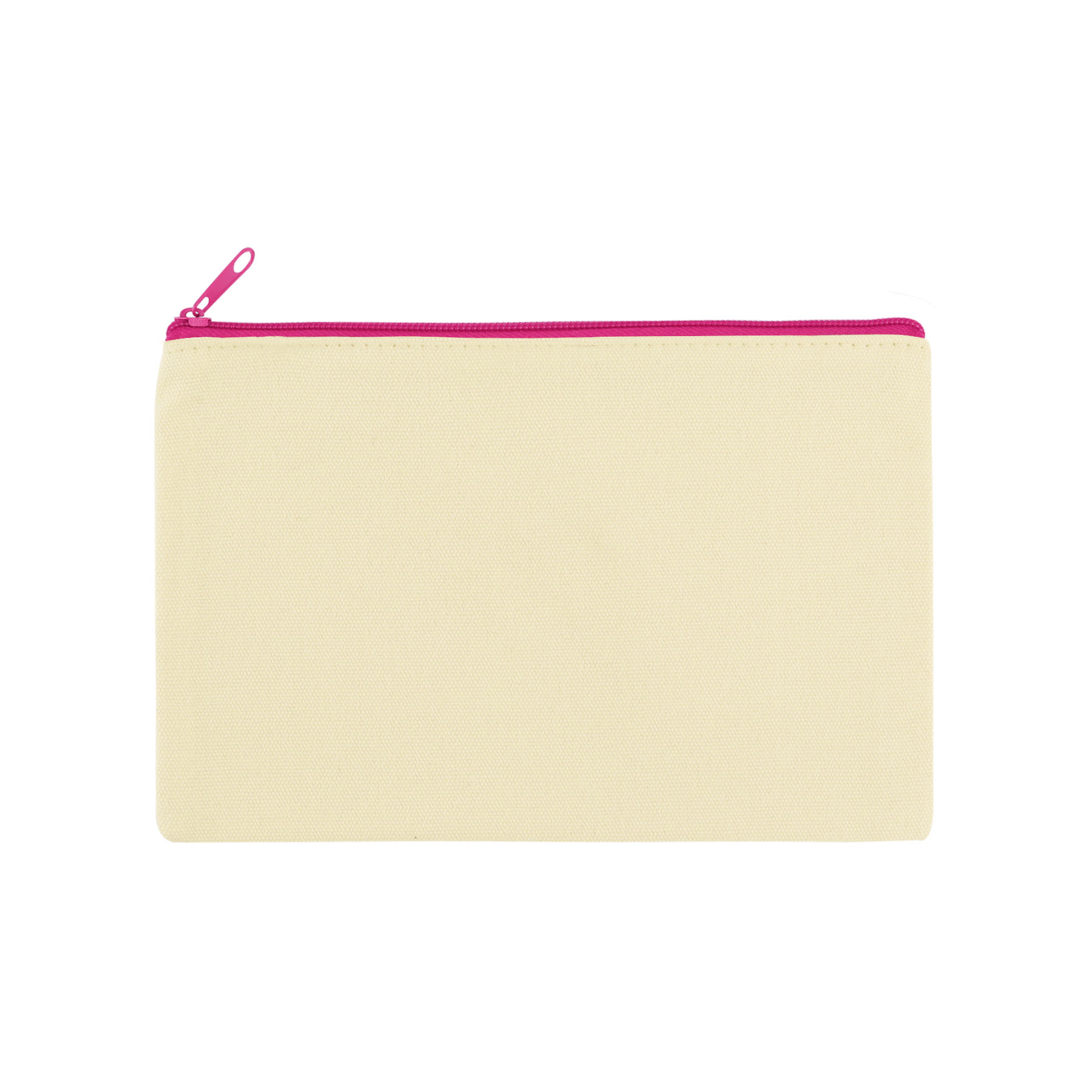 9" x 6" Cotton Canvas Zipper Pouch 8