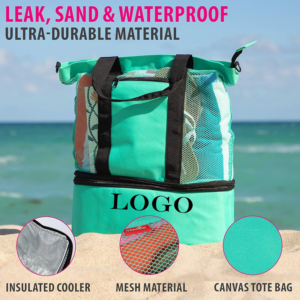Full Color Sublimation Mesh Tote w/ Cooler. 1
