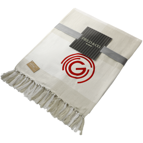 Field & Co. 100% Organic Cotton Check Throw Blanke 27