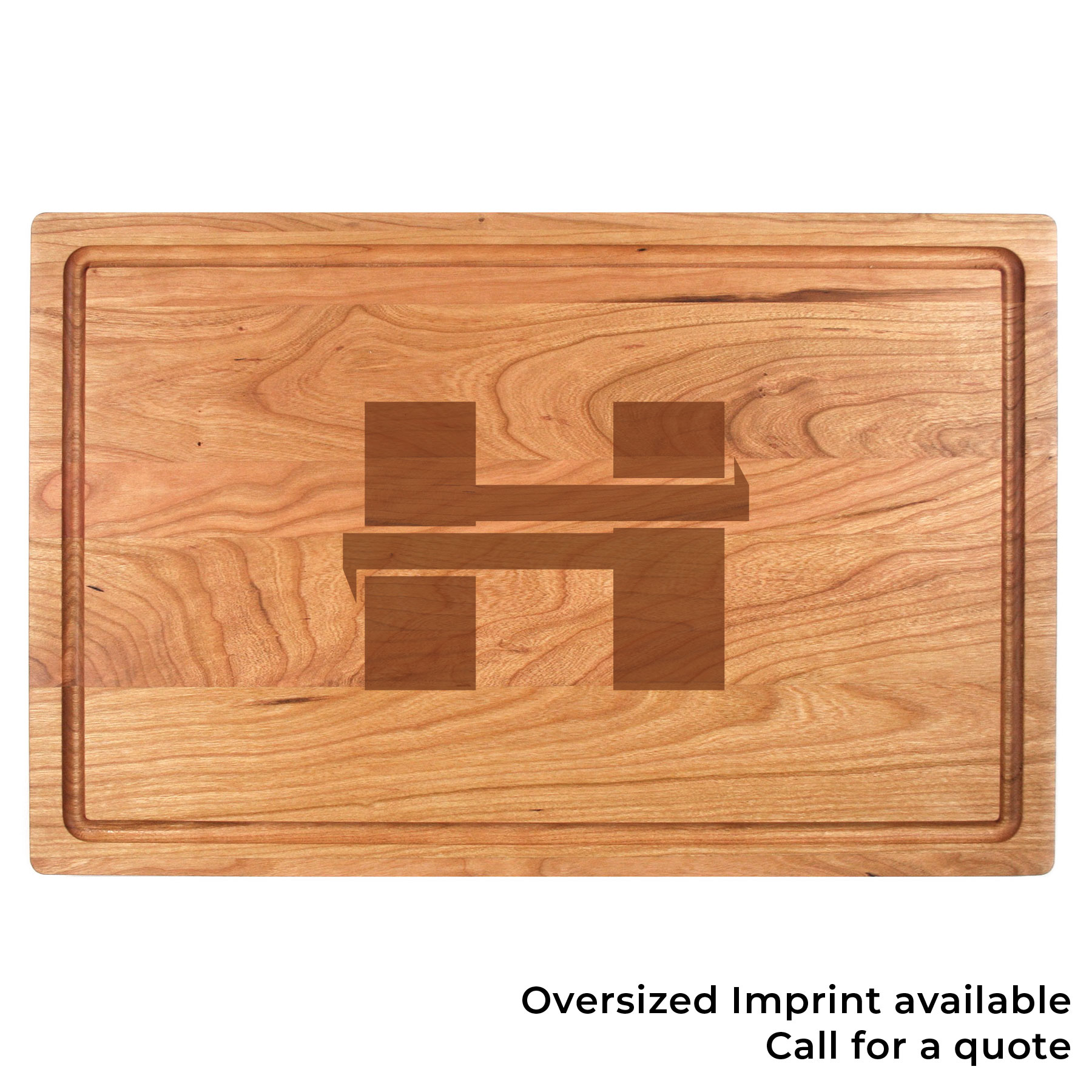 11" x 17" x 3/4" Cherry Cutting Board with Juice Groove 4