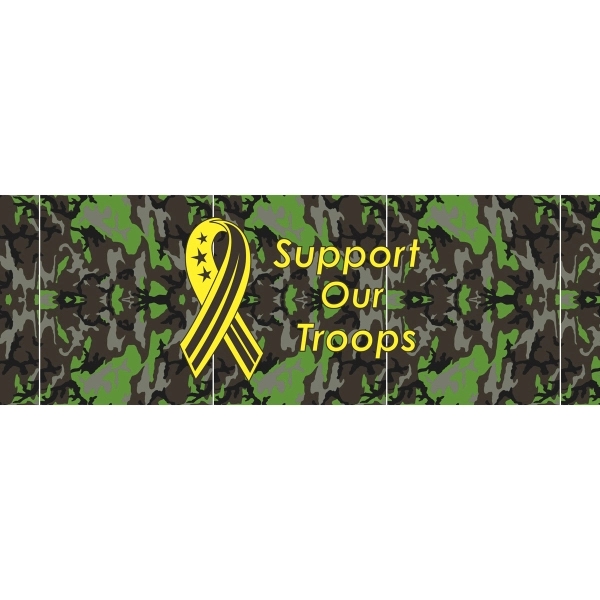 Support Our Troops Static Cling - Camouflage 2