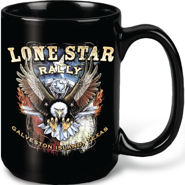 15 Oz. Solid Black Mighty Mug 4