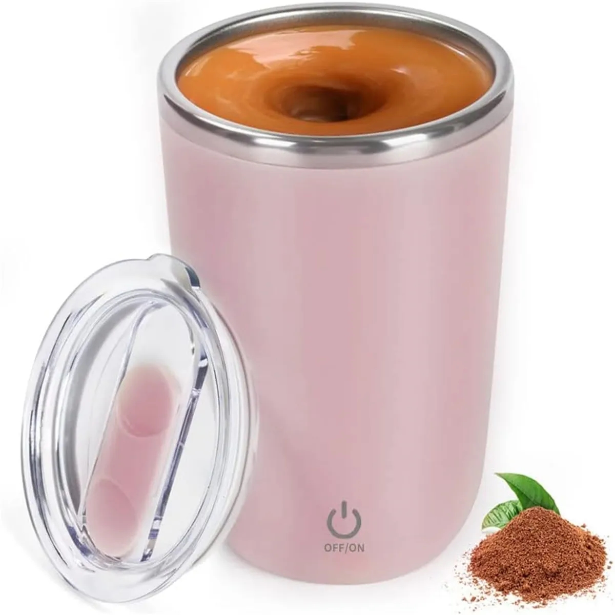 12oz Magnetic Stirring Coffee Mug 8