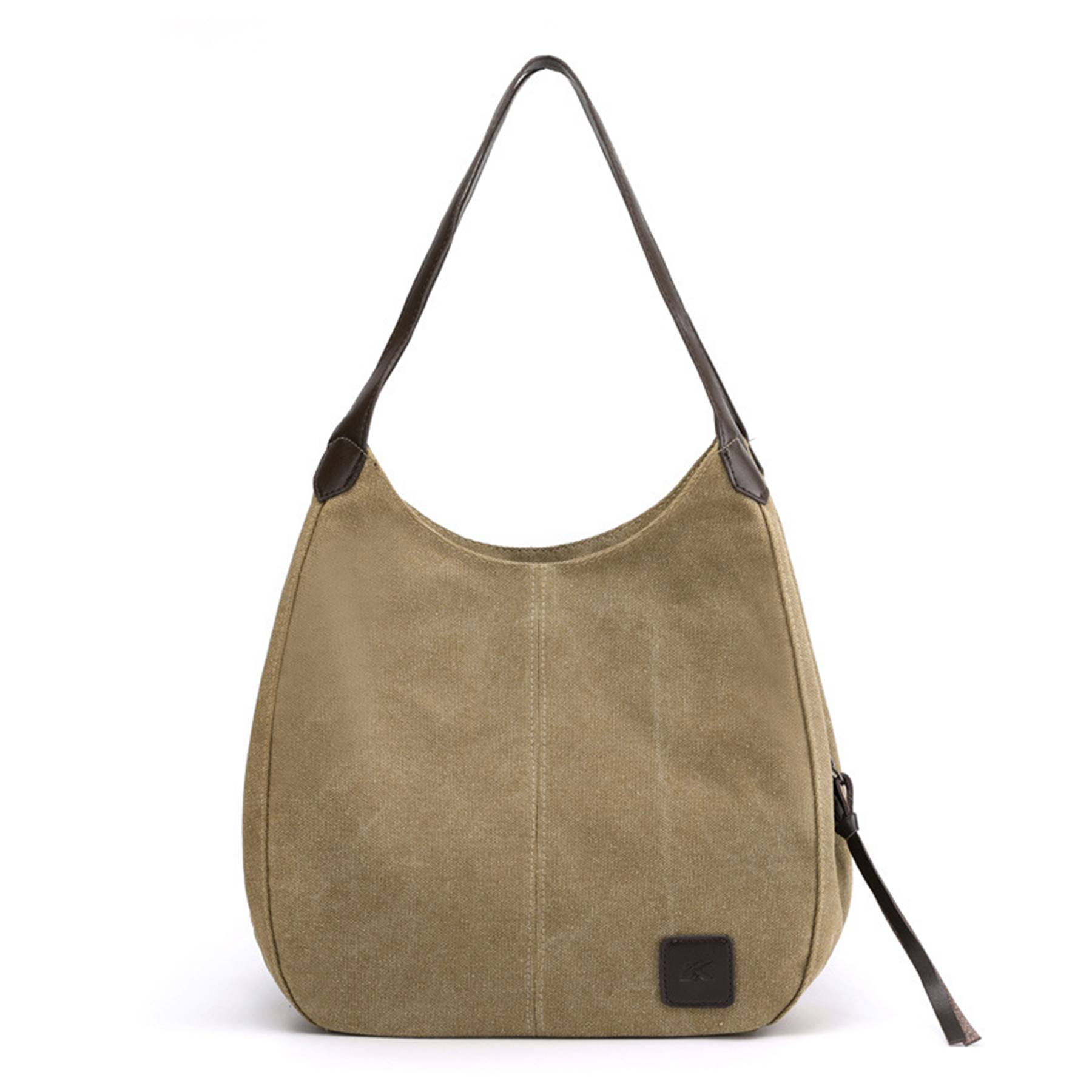 Canvas Women's Multi-pocket Tote Bag, custom tote bag with logo imprint 7