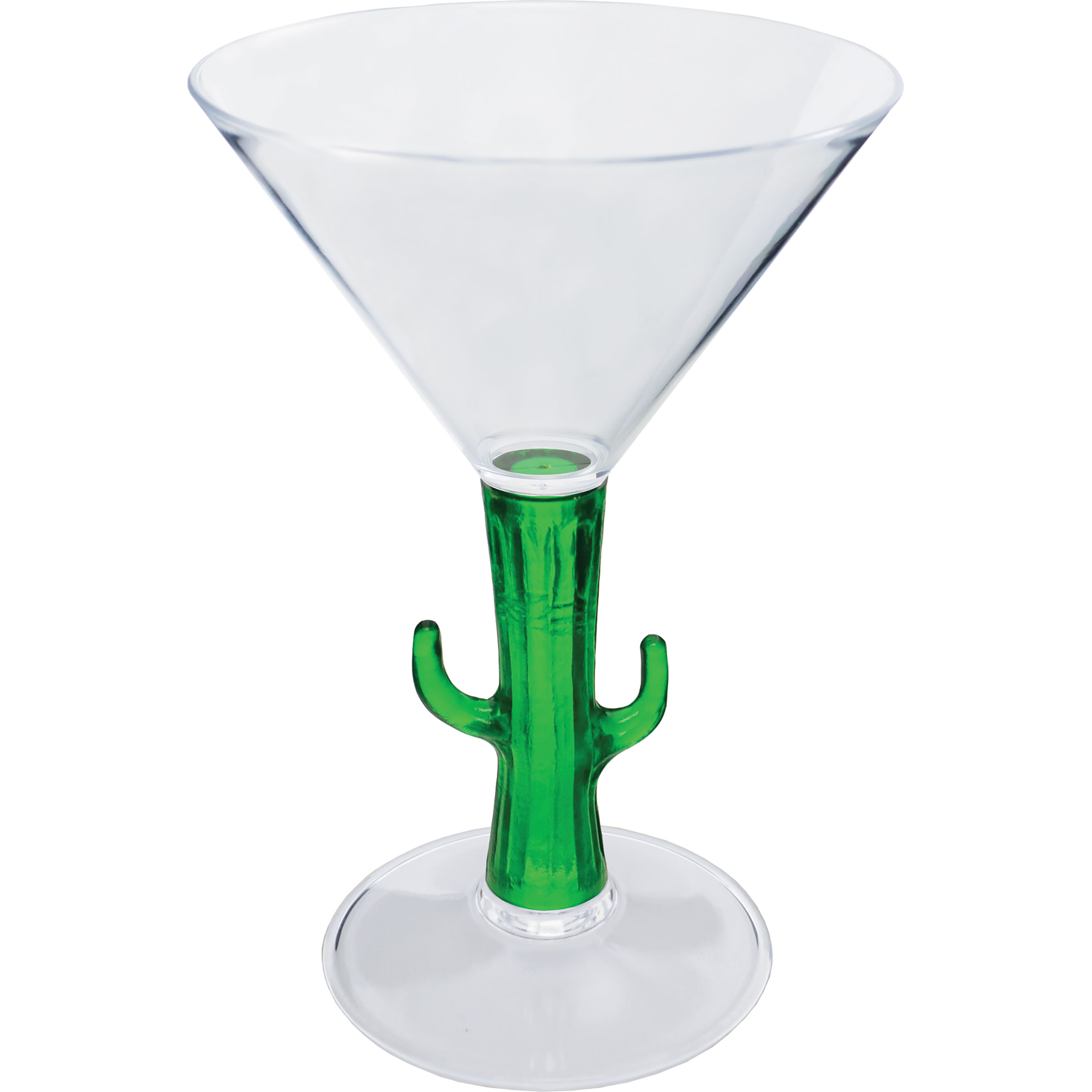 7oz Novelty Stem Plastic Martini Glass