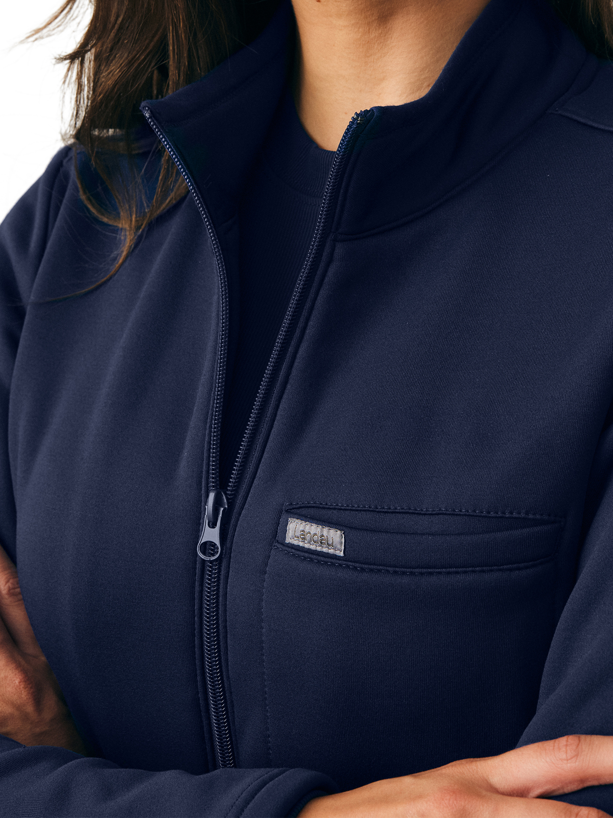 Landau - Forward - Women's Five-Pocket Zip-Front Fleece Jacket 5
