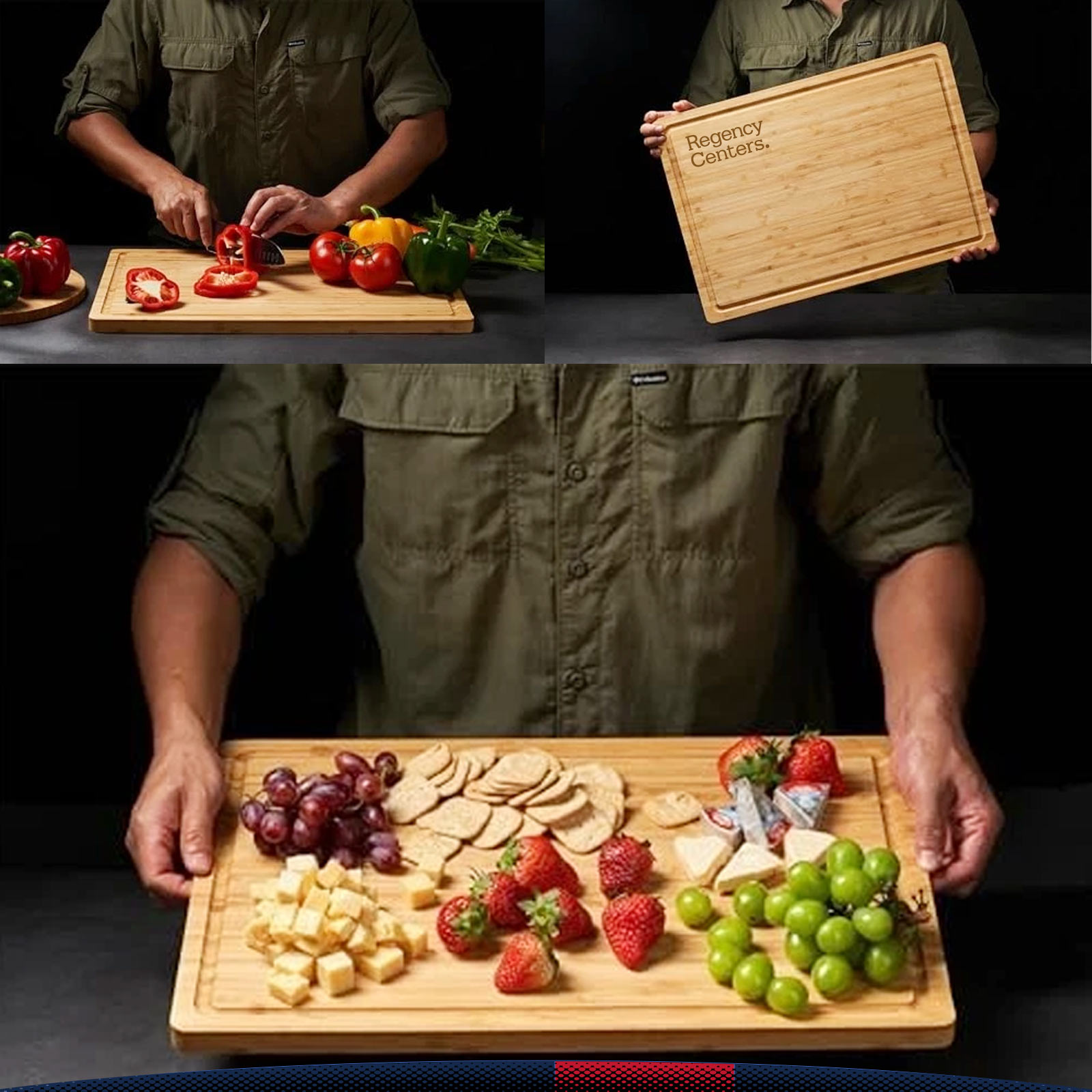 Brivelle Bamboo Rectangular Cutting Board 7