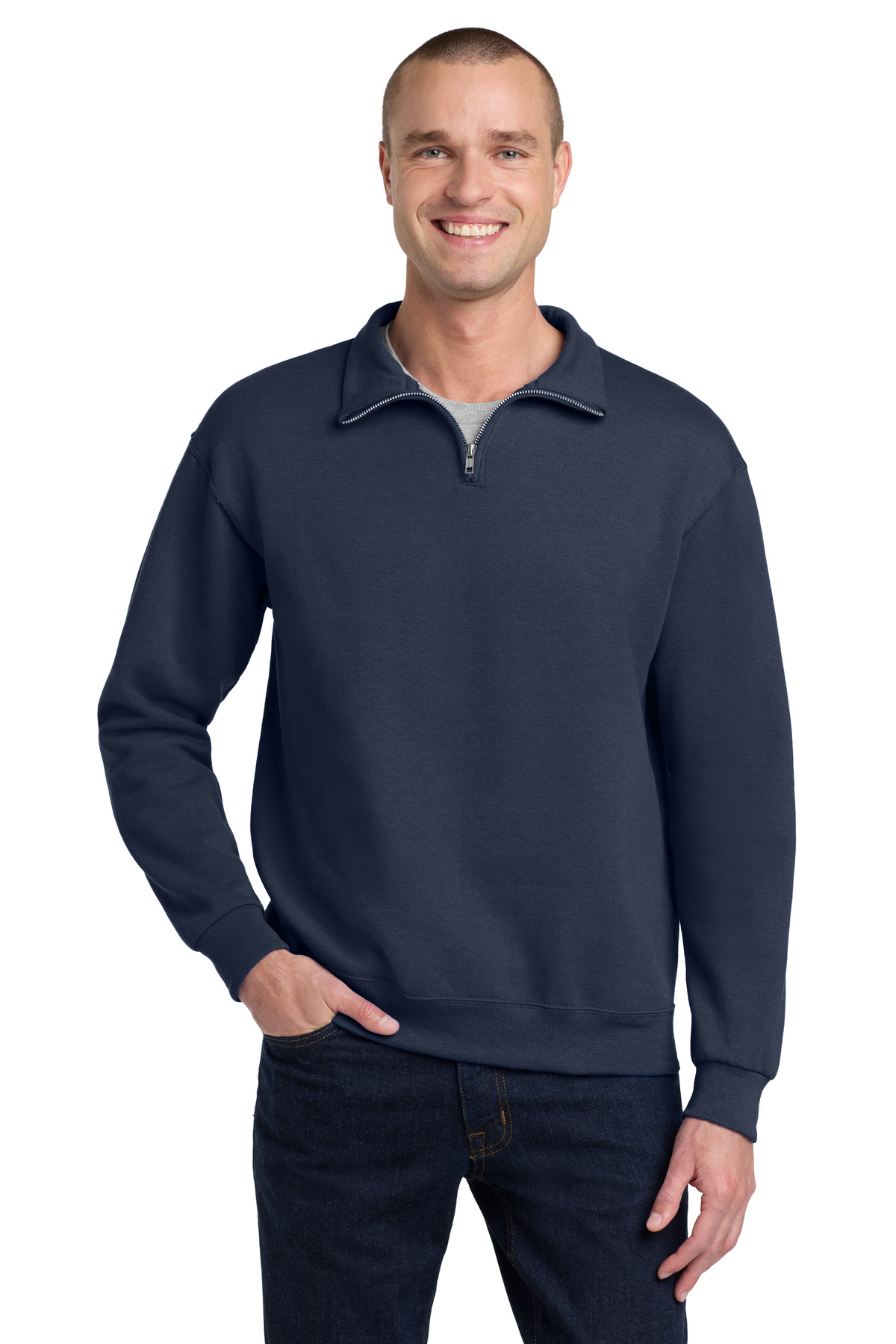 Jerzees - NuBlend 1/4-Zip Cadet Collar Sweatshirt. 995M 78