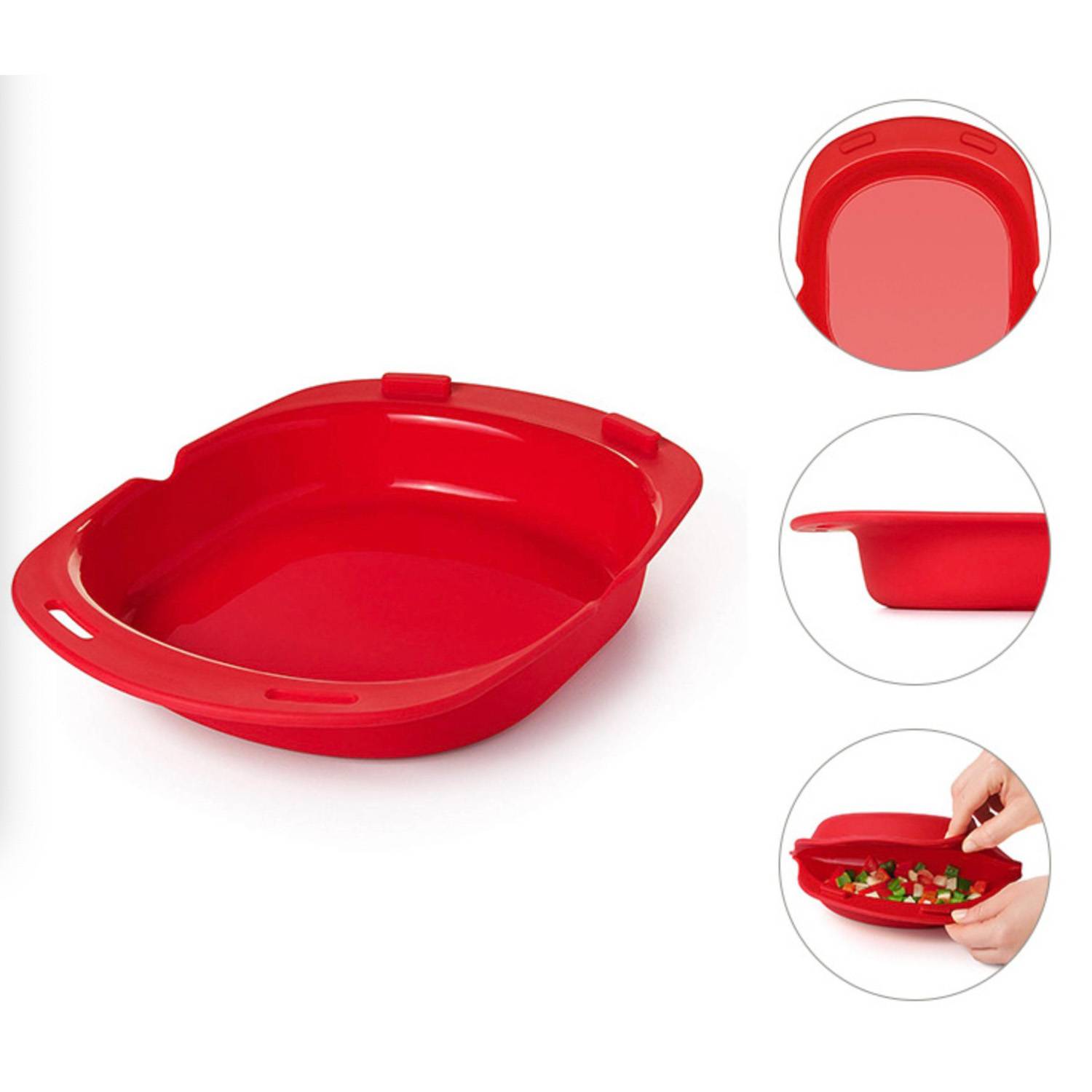 Silicone omelet baking tray Microwavable egg roll Maker 3