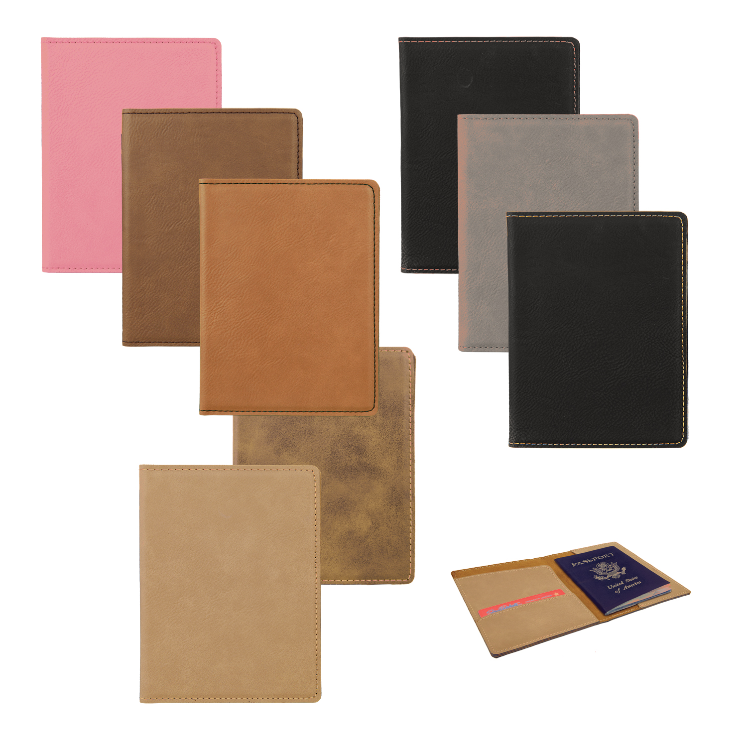 Leatherette Passport Holder 3