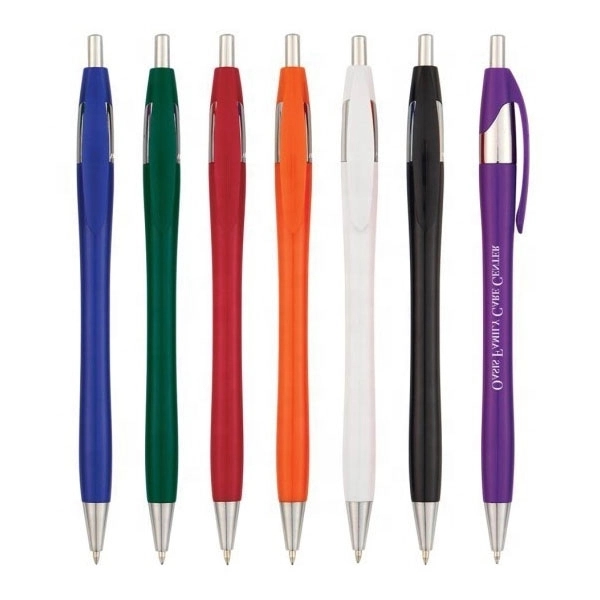 Plastic Retractable Ballpoint pen 2
