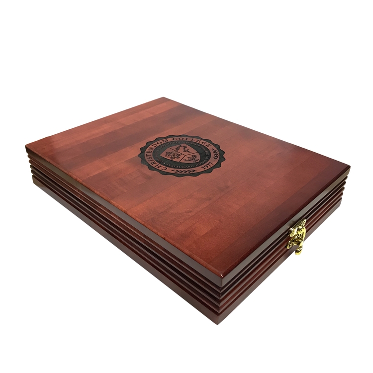 Wood Award Presentation Box, 12" x 9.5" x 2.25" 14