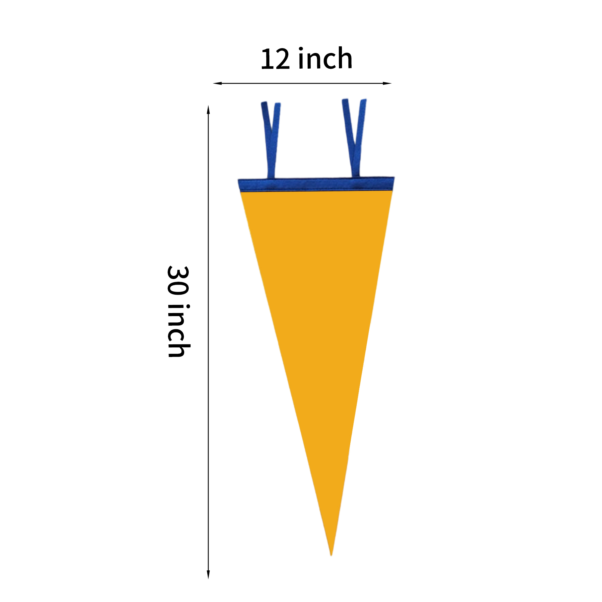 Felt Triangle Pennant Flag 12 x 30" Full Color Decoration 2