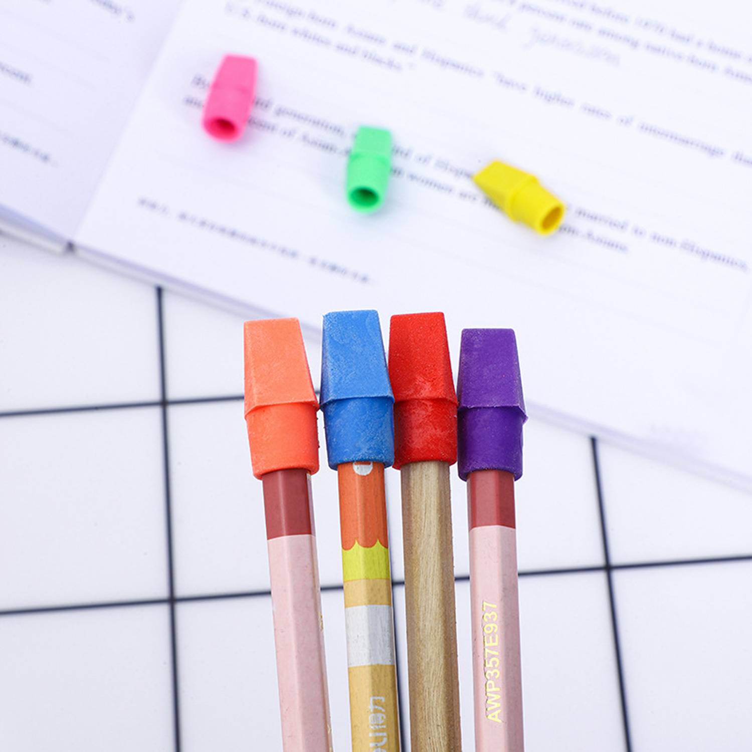 200 Pack Pencil Top Erasers for School Office 8