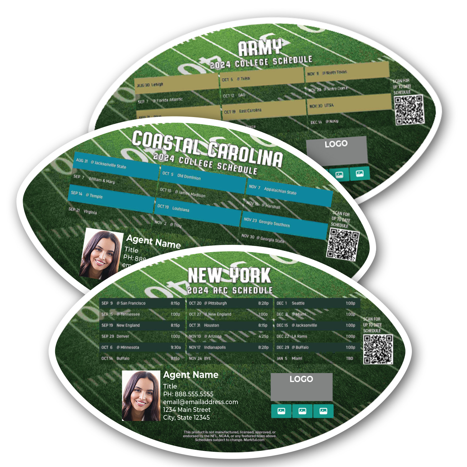 Football Shaped Magnet