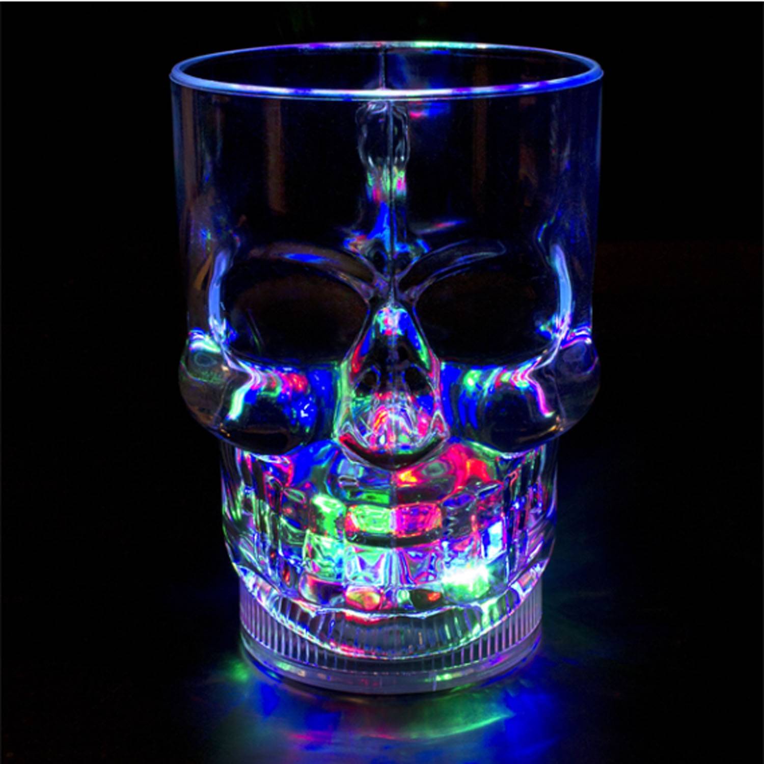 14 oz. Flashing LED Lighted Skull Cup 4