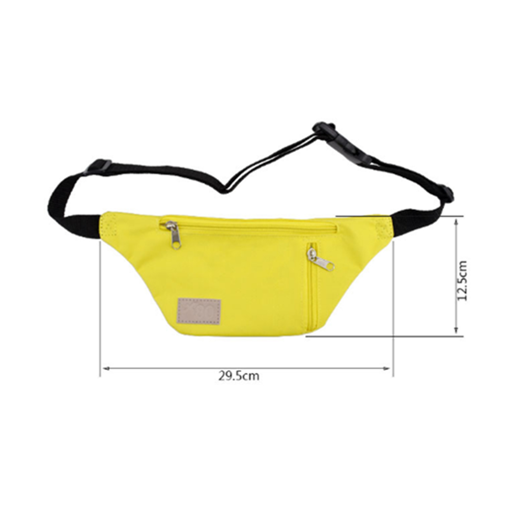 2 Zipper Fanny Pack w/Buckle Closure 6