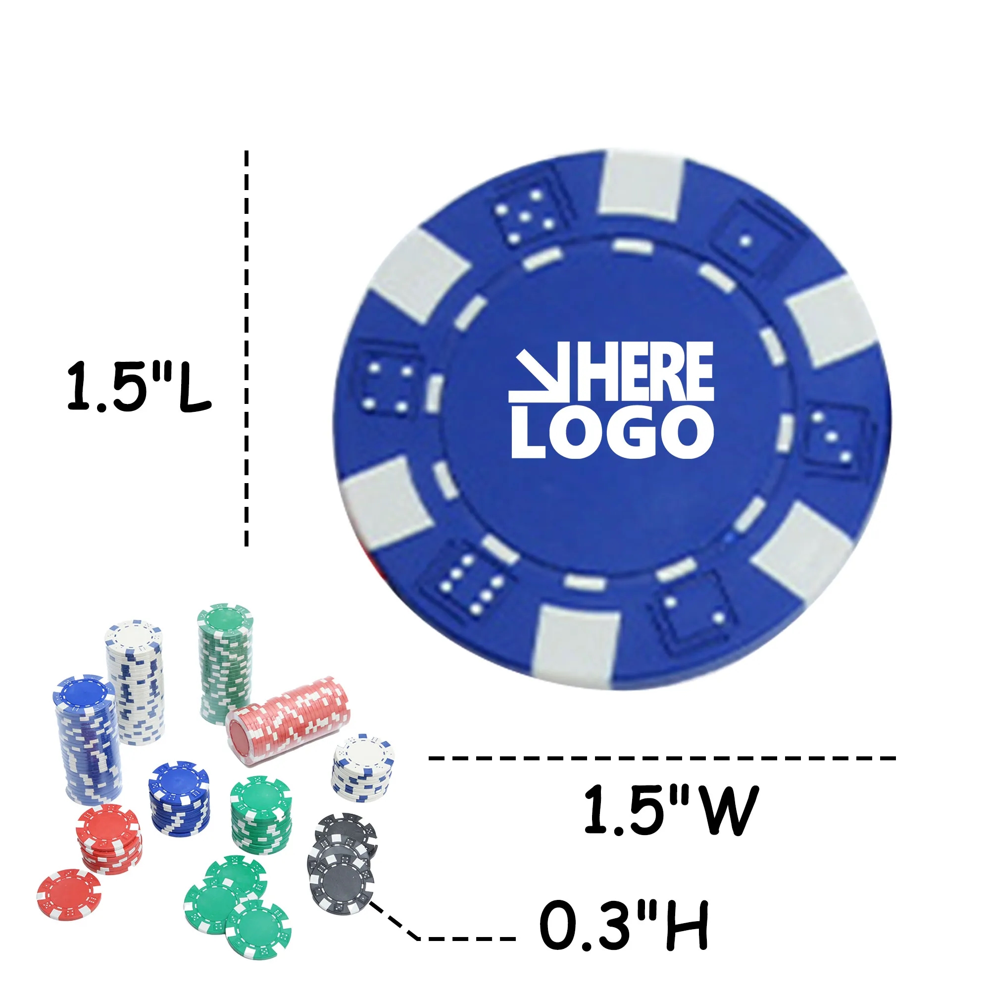 MOQ 100 ABS Poker Chips 1
