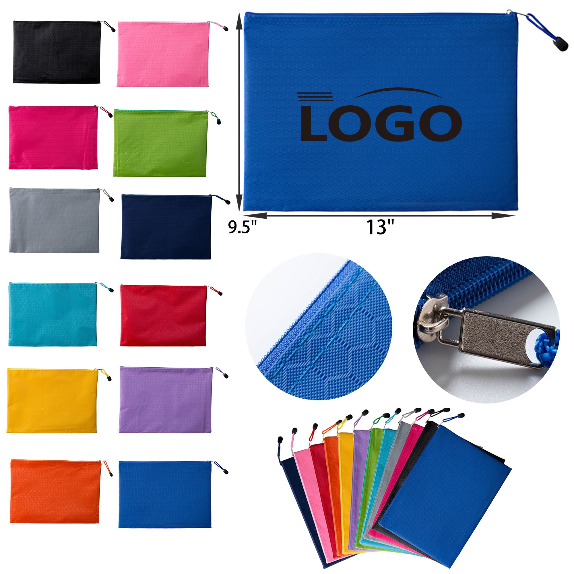Durable A4 Oxford Zipper Folder Document Bag 6