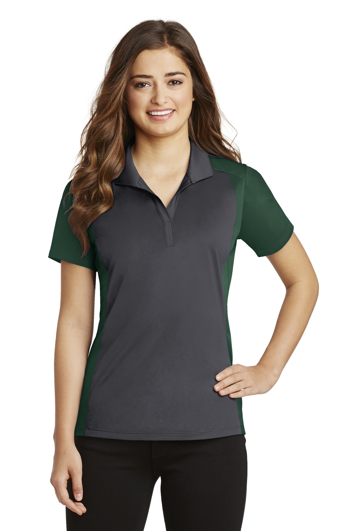 Sport-Tek Women's Colorblock Micropique Sport-Wick Polo. LST652 53
