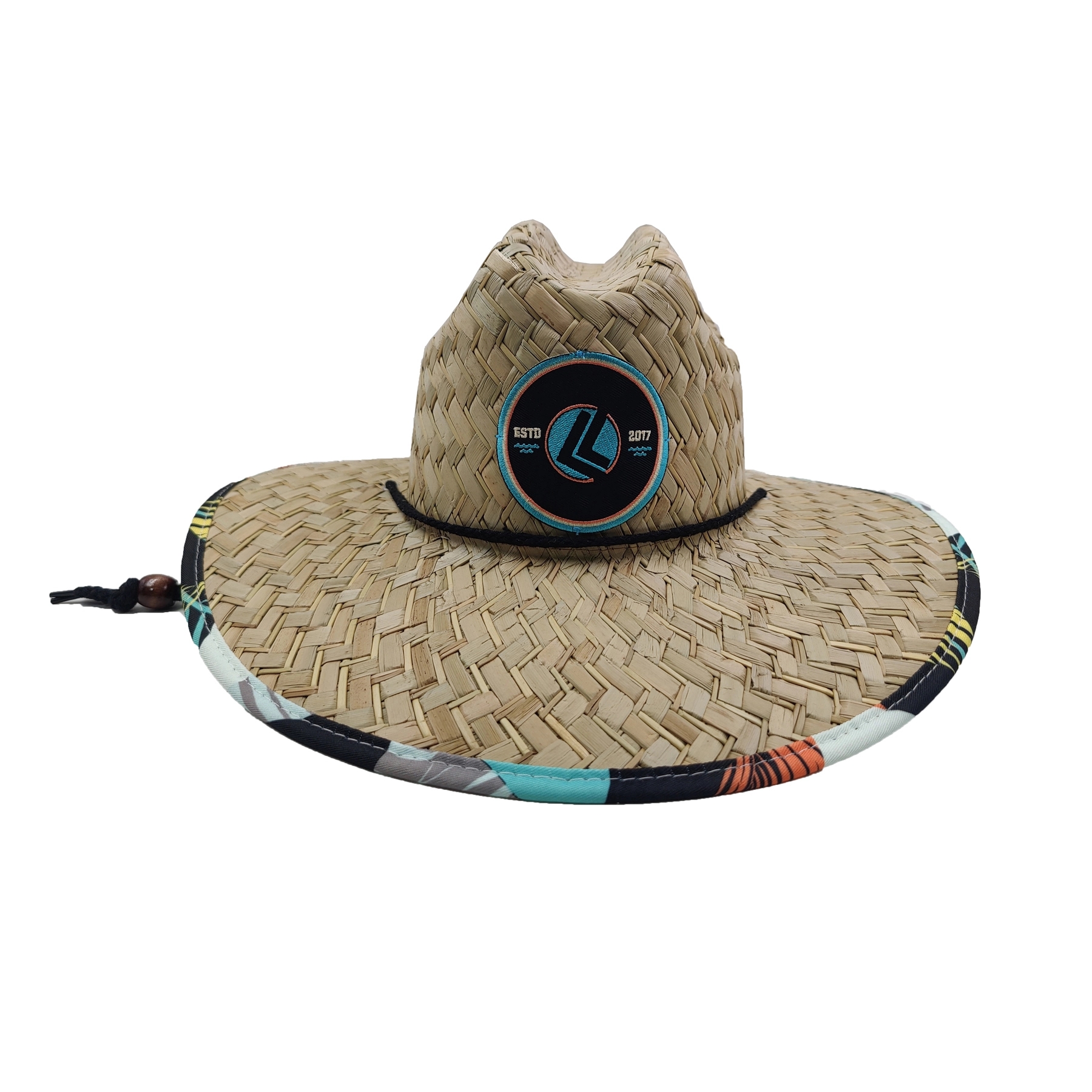 Straw Lifeguard Hat w/ Woven Label 1