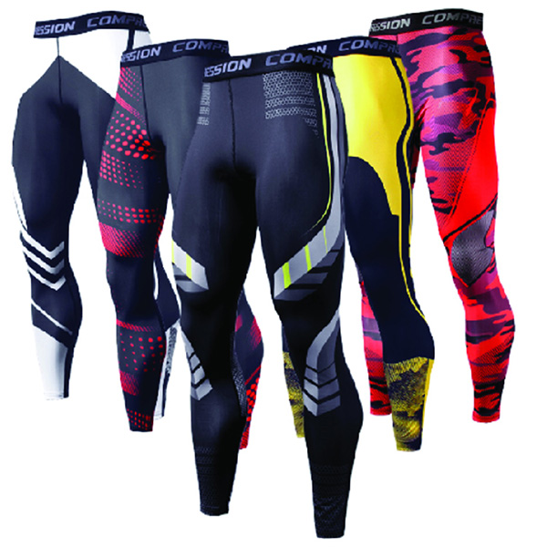 Men's Sublimation Compression Tights - 180G Poly Spandex 3