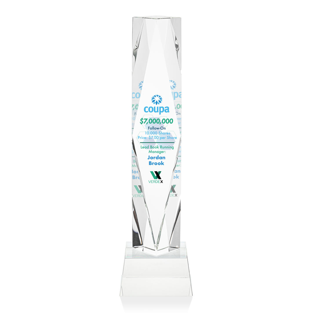 Toscana VividPrint™ Award on Base - Clear 16