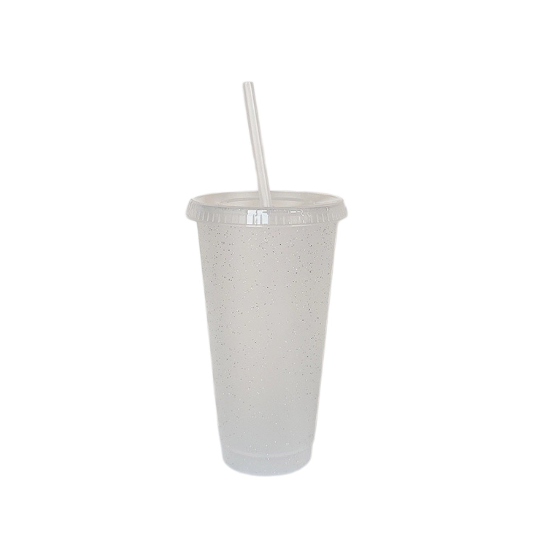 24 Oz. Reusable Plastic Wall Cup With Lid And Straw 9