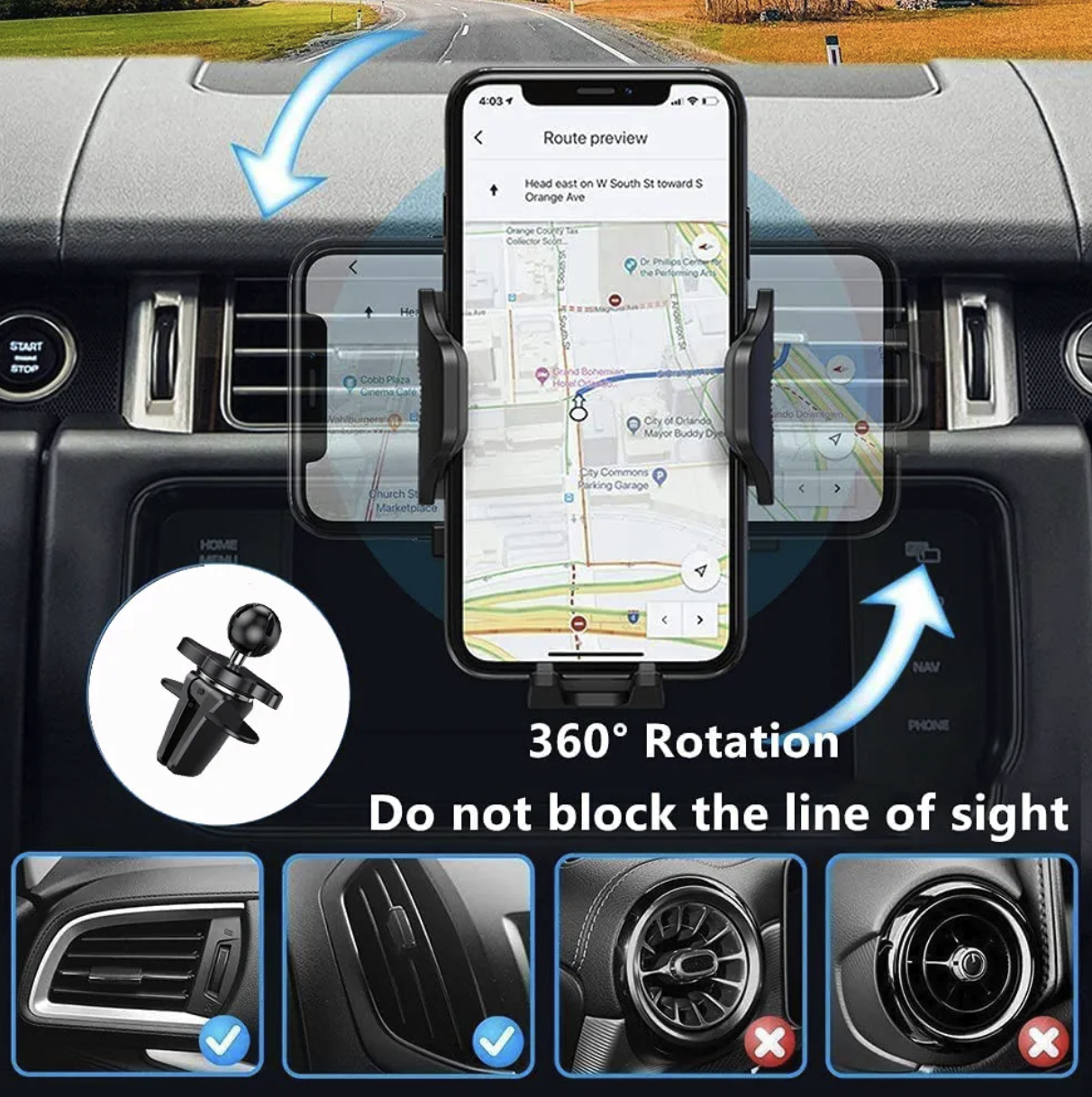 Car Phone Holder Mount 2
