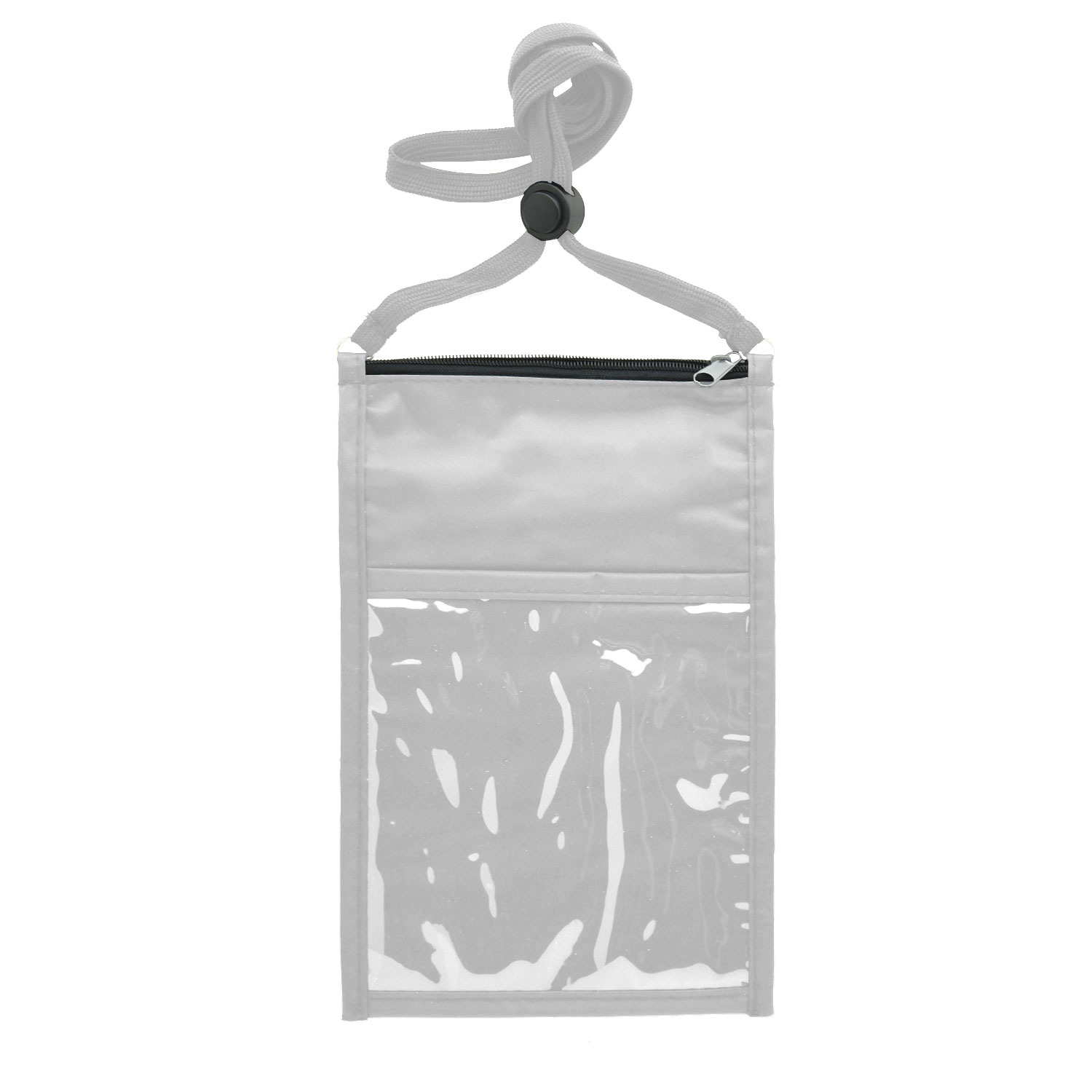 NYLON LARGE DOUBLE POUCH NECK WALLET 15