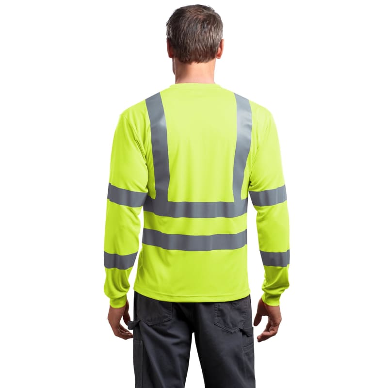 CornerStone - ANSI 107 Class 3 Long Sleeve Snag-Resistant Reflective T-Shirt. 12