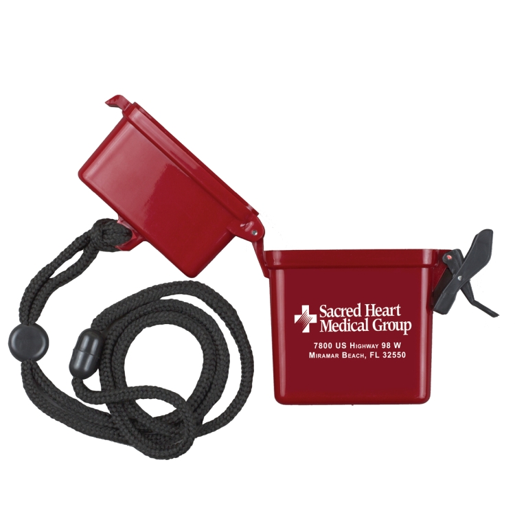 "EZ Carry" Ultra Thin Hard Plastic Hinged Top Waterproof Container with Breakaway and Adjustable Nec 2