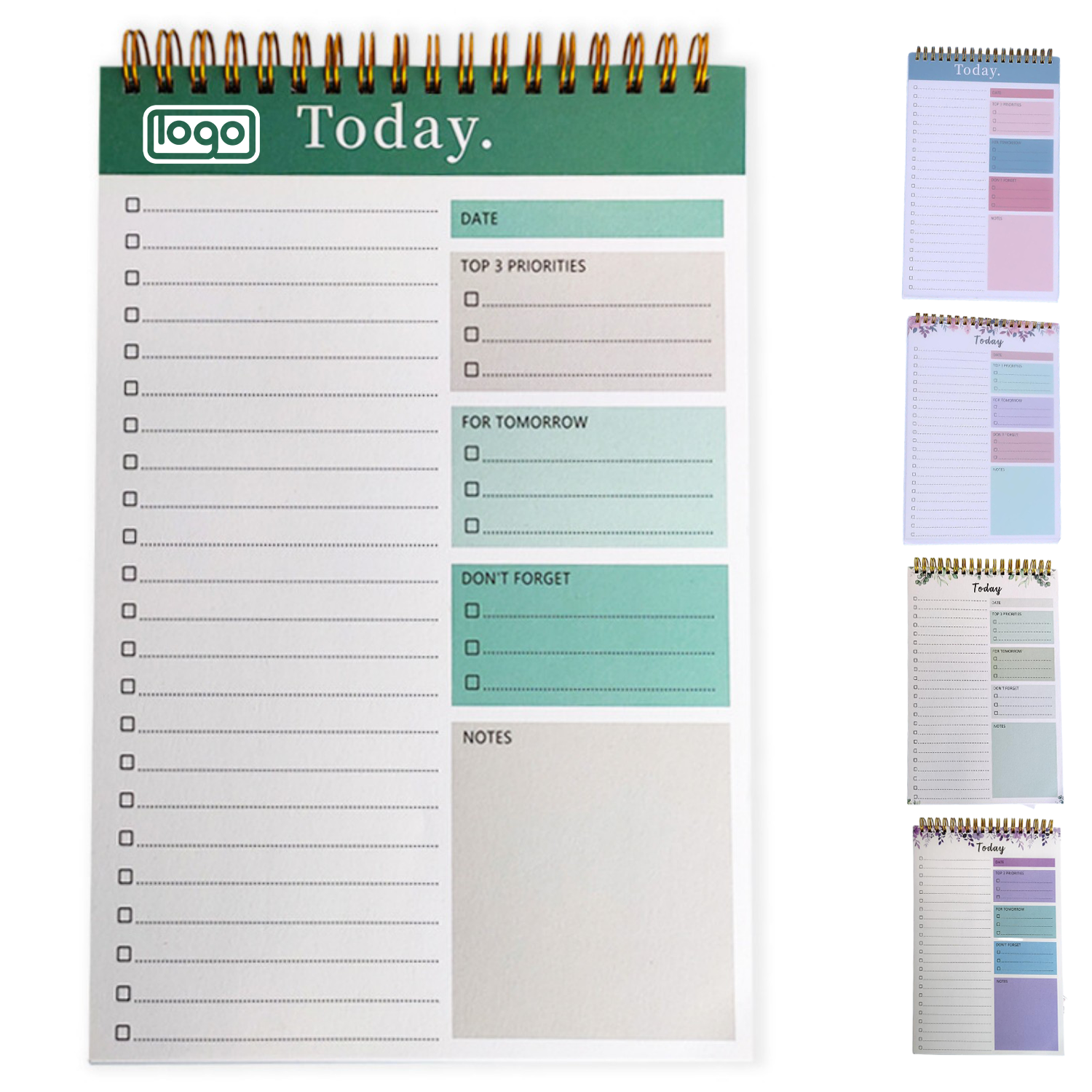 52 Sheets B5 Spiral Weekly Planner Notebook 3